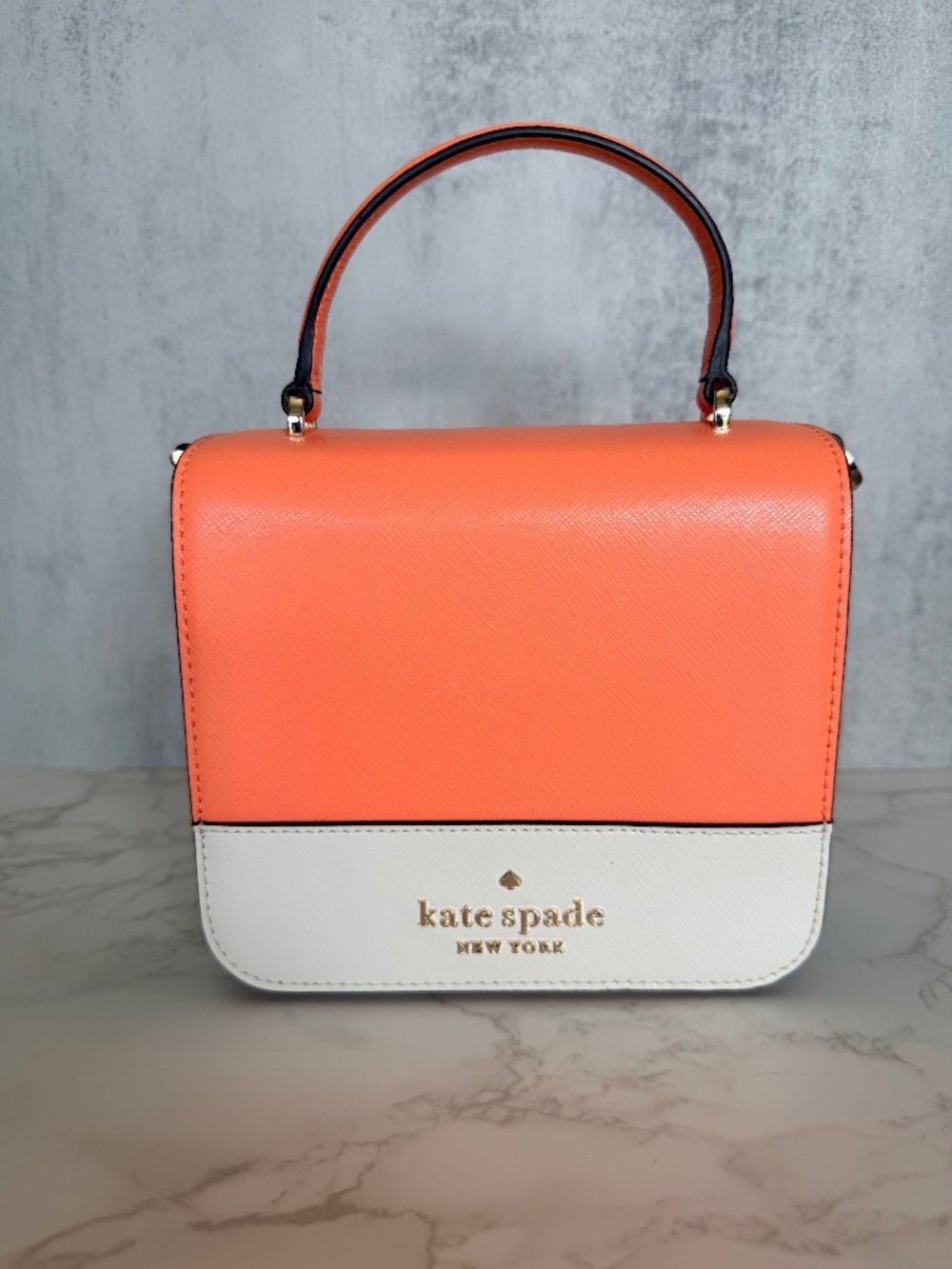 Kate Spade Purse - Color blocked in Peach, Green and White